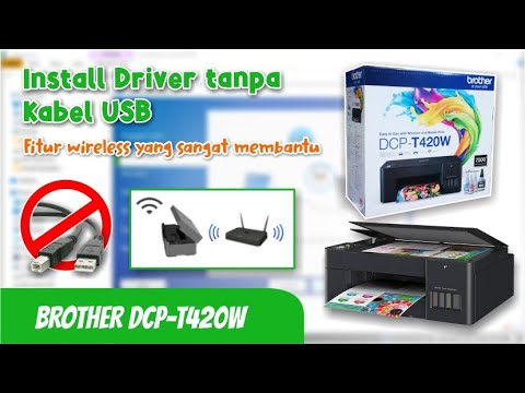 How to Install Drivers Wirelessly Without a USB Cable - BROTHER DCP-T420W Printer