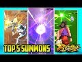 TOP 5 LUCKIEST DRAGON BALL LEGENDS SUMMONS! | Dragon Ball Legends List