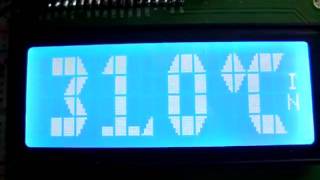 ATMEGA8 [C] duże znaki LCD 4x20-G slim LED (White/Blue) TERMOMETR DS18B20.AVI