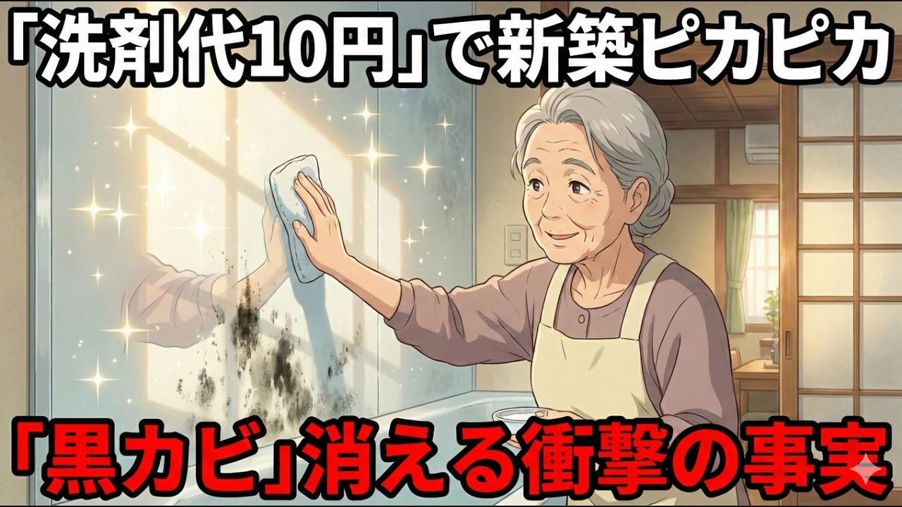 【洗剤代10円】カビ取り剤なしでも「新築」よりピカピカ？ 頑固な黒カビが「台所にあるアレ」で一瞬で消える衝撃の事実
