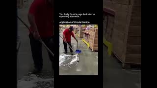 Cleaning Faster with Physics! 🌀 The Power of Circular Motion