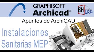 16 Instalaciones sanitarias con sistema MEP en ArchiCAD