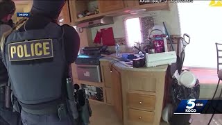 Body cam footage shows Oklahoma City officers searching for Missouri burglary fugitive