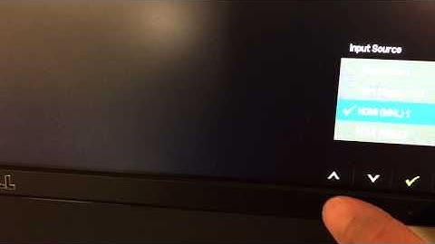 Set the source (aka input) on Dell 2414 monitor