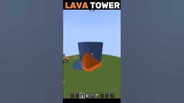 Epic Minecraft Lava Tower Build Guide | Step-by-Step Tutorial #minecraft #build #shorts #tutorial