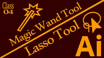 How to use Magic wand tool and Lasso tool in illustrator CC 2022l How to copy a layer l Class 04