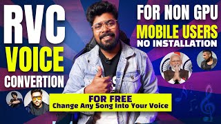 RVC Voice Cloning for Mobile and Non-GPU Users [No Local Installation] | Hindi