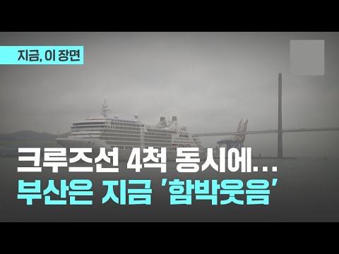 '물 들어올 때 노 젓자' 크루즈선 부산항 첫 4척 동시 기항