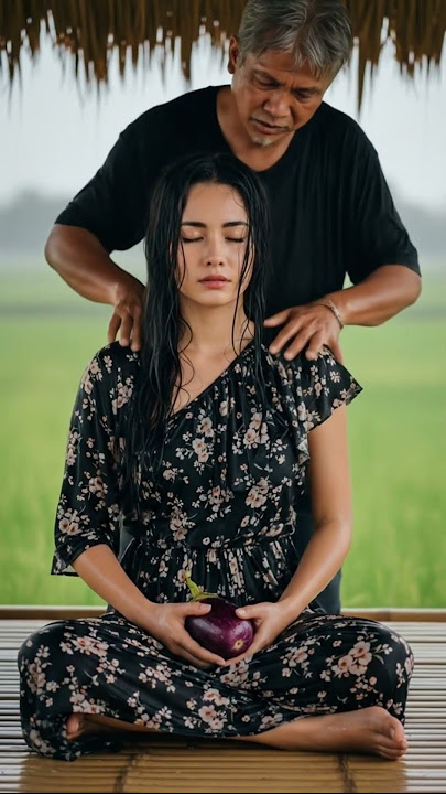 Traditional Massage in a Hut During Heavy Rain and Lightning - ASMR MASSAGE - RAINY ASMR #asmr