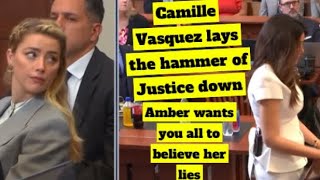 Camille Vasquez lays the hammer of Justice down on Amber Heard #johnnydepp