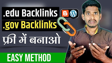 Free Method | How to Create .gov Backlinks | Govt. Backlink kaise banaye | .education Backlinks