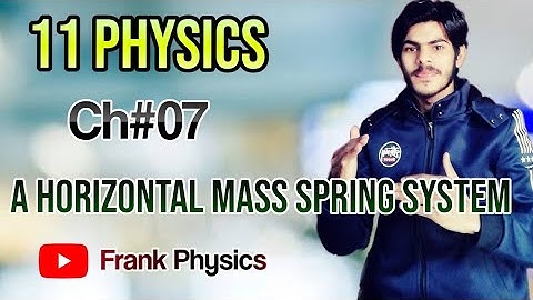 A horizontal mass spring system| class 11 | chapter 7