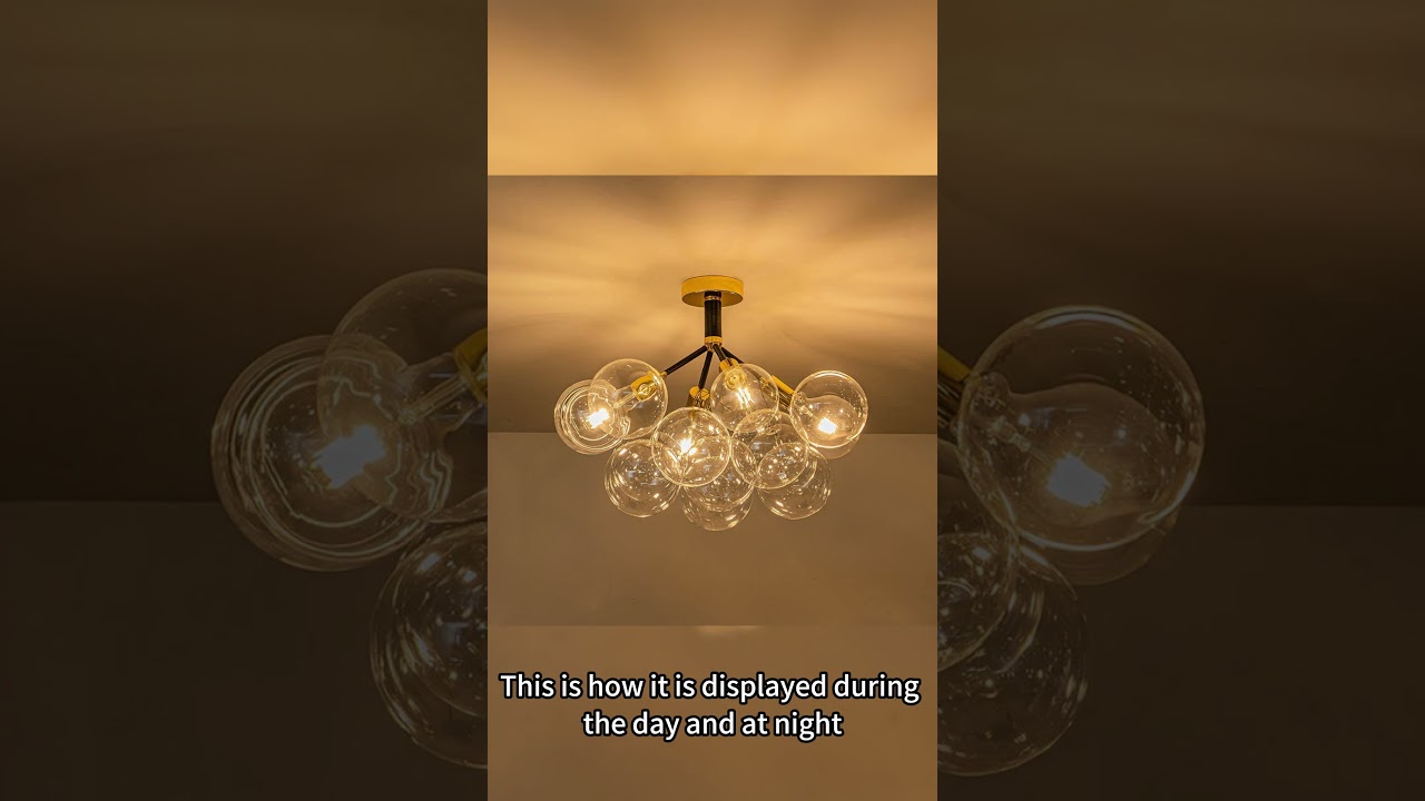 Modern Ceiling Bubble Pendant Light | Transparent Glass Balls for Elegant Home Lighting