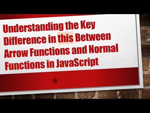 Understanding the Key Difference in this Between Arrow Functions and Normal Functions in JavaScript