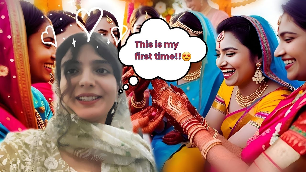 My First Vlog Indian Marriage Mehendi Celebration #firstvlog