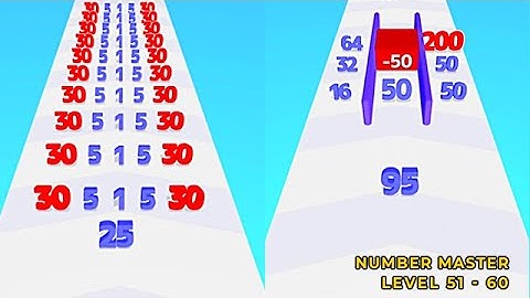 Number Master Gameplay Level 51 - 60