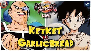 DBFZ Garlic Bread vs KetKet (Krillin, Baby2, Nappa) vs (Videl, A21, Goku) 1.34