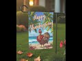 Thanksgiving Aloha Turkey Garden Flag: Tropical Autumn Decor #turkey