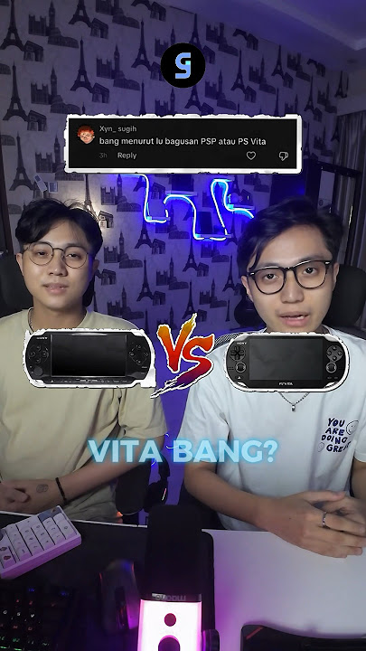 Lebih worth it mana? Psp atau ps vita? #gamerystation #playstation #shorts