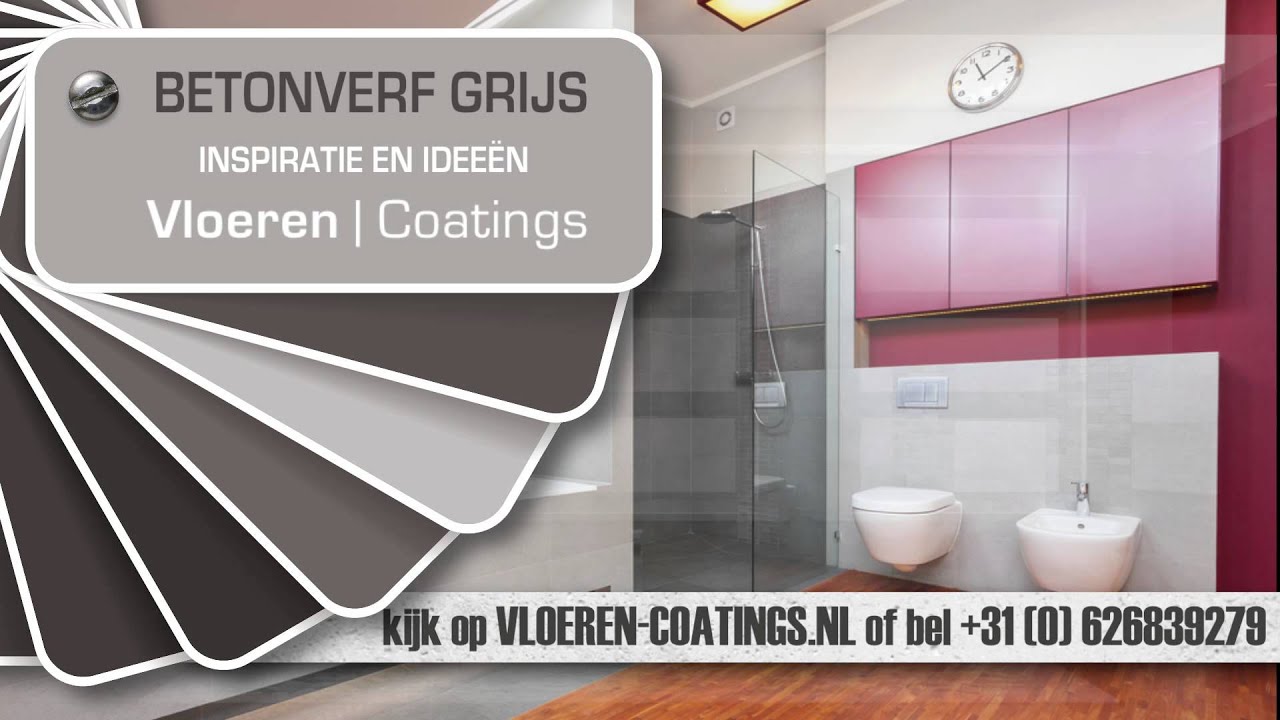 Betonvloer grijs verven Betonverf op tegels