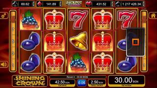 Playing Shining Crown Slot Machine screenshot 2