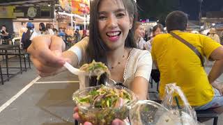 500 Baht Challenge At Bangkok New Night Market  Thai Street Food