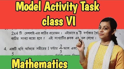 Class VI Model Activity Task Mathematics ll Full video solution ll Part 2