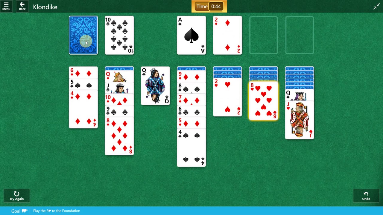 microsoft solitaire klondike