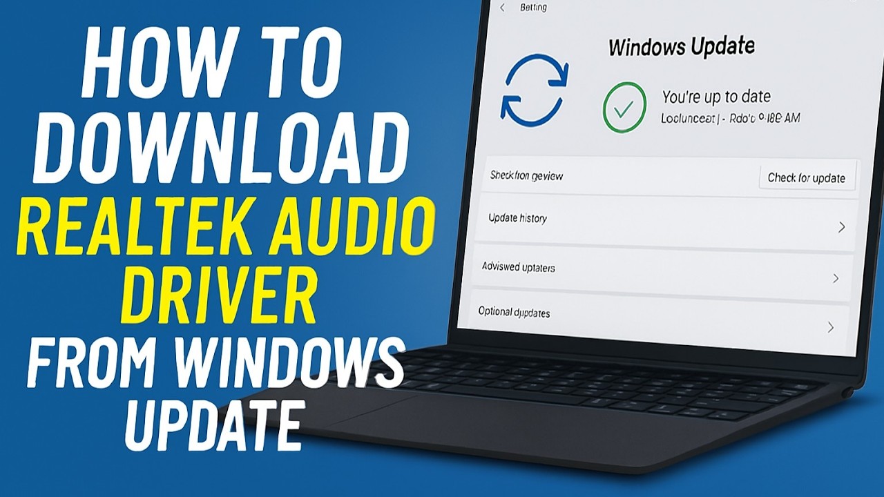 How to Download Realtek Audio Driver from Windows Update - YouTube