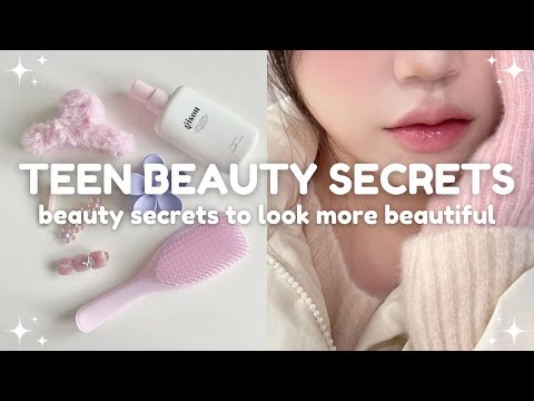 teen beauty secrets to look more beautiful 🫧🎀 beauty hacks and tips