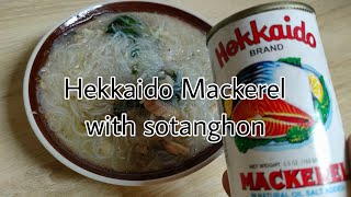 Hekkaido Mackerel with sotanghon,,tipid ulam idea @jonadecastro413