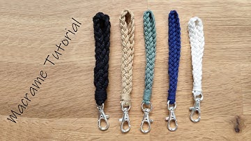 Macrame Keychain Tutorial | DIY Tutorial | Handmade Wristlet | Braided Key Chains | Lanyard
