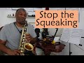 How to stop squeaking on saxophone