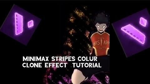 Minimax stripes colour clones effect tutorial|In motion ninja|Want this?.