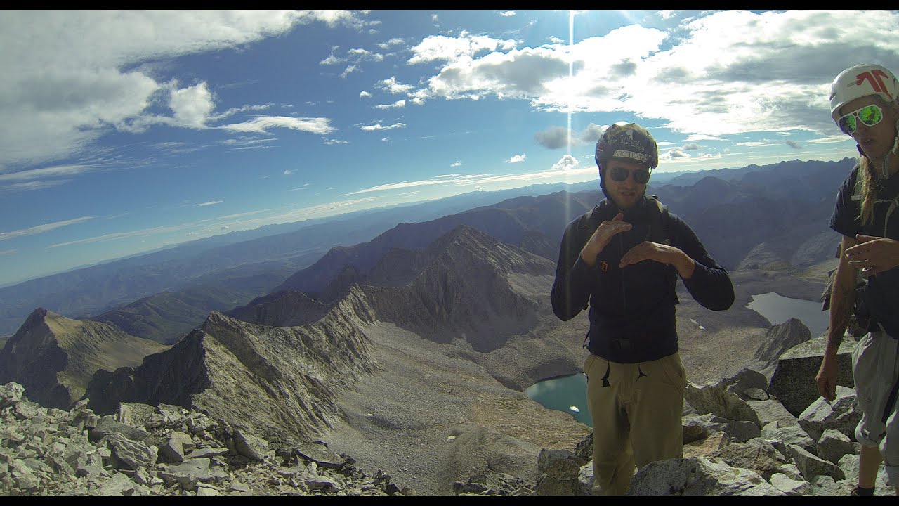 Climbing Capitol Peak with complete Knife's Edge, Elk Range Snowmass