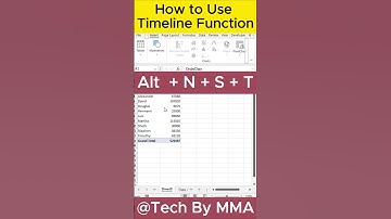 How to use Timeline Function in Excel #ExcelTips #excelshorts  #excel #microsoftexcel #mexcel