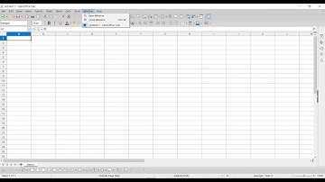 LibreOffice Calc Spreadsheet tutorial Window menu in hindi