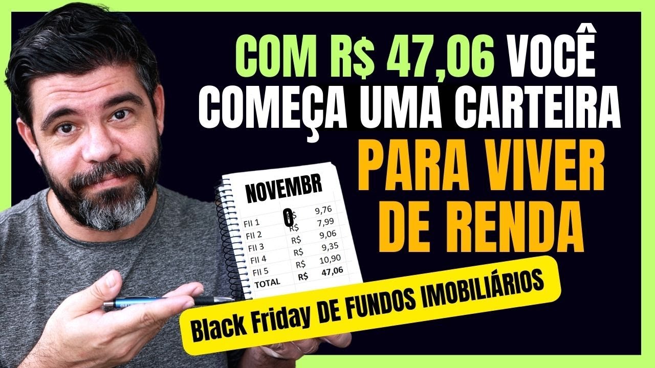 VOCÊ SÓ PRECISA DE R$ 50,00 PARA COMEAÇAR A INVESTIR EM FUNDOS IMOBILIÁRIOS! ISSO QUE É PROMOÇÃO!