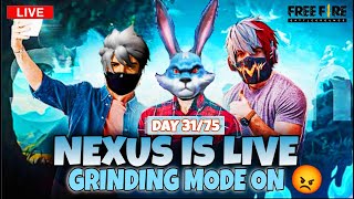 Nexus Is live🥵DAY31/75 NEW CSR SEASON RANK PUSH👿#freefire #classyfreefire #live #funny #5k