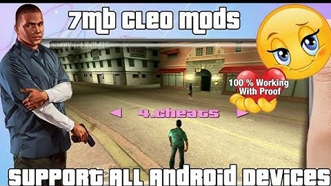How To Install Cleo Mods & Cheats In Gta Vice City Android Support All Andr