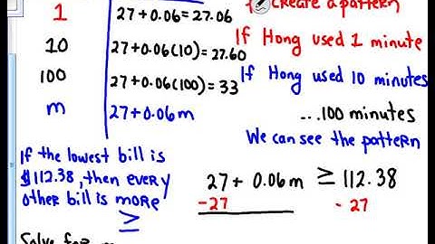 solving a decimal word problem using a two step linear inequality