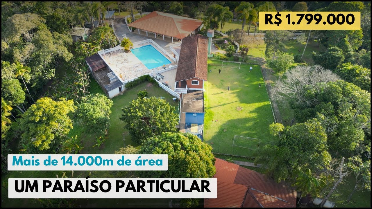 Chácara a venda 14.000m²  7 dormitórios a 40min de São Paulo : Mobiliada