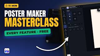 Free Poster Maker Masterclass — Every Feature, No Upload screenshot 1