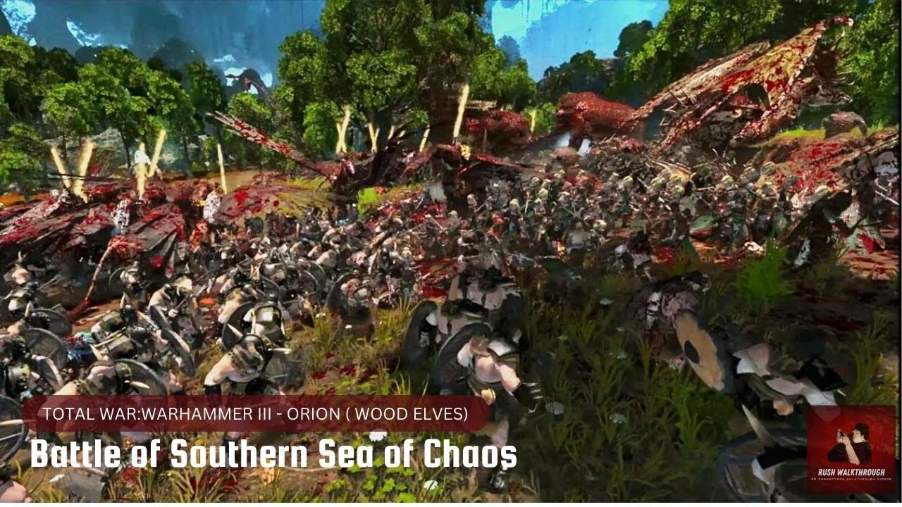 Total Warhammer 3 Cinematic Battle (Wood Elves) : Battle of Southern ...