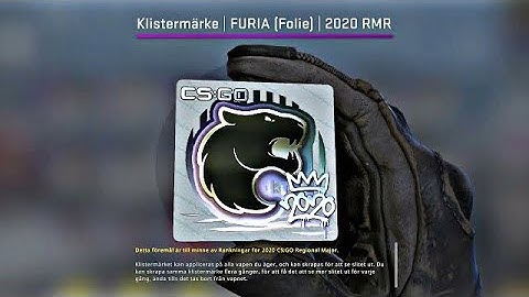 New RMR Sticker Capsule Opening - FURIA (Foil) | 2020 RMR