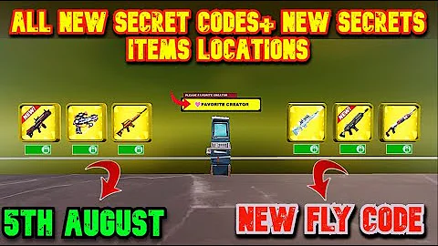 ALL SECRET CODE CRAZY RED VS BLUE 2898-7886-8847 - Fortnite PART 1