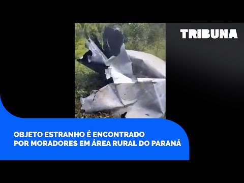 Foguete ou lixo espacial? Objeto estranho é encontrado por moradores em área rural do Paraná