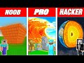 Minecraft NOOB vs PRO vs HACKER : LAVA TSUNAMI in Minecraft! Animation!