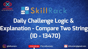 compare two strings(12-06-2021) | skillrack daily challenge