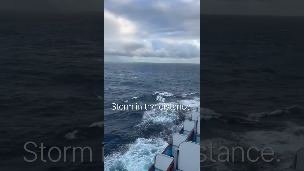 Stormy seas.